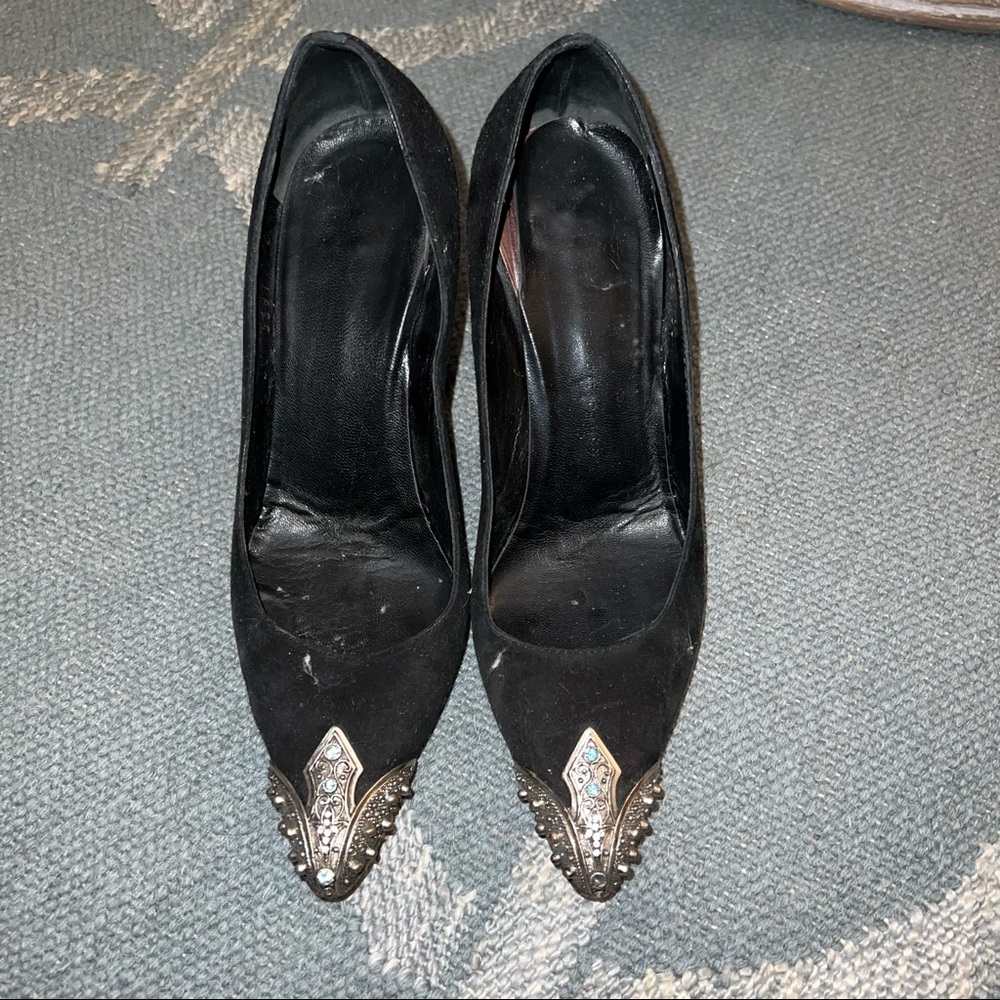 Giuseppe Zanotti Vivino Suede Crystal Shoes